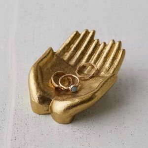 Urban Outfitters Gold Hands Catch-All Trinket Dish